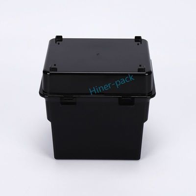 kopen Zwarte ESD Wafer Shipping Box 6 inch Verticale Drager Voor Schoon Ruimte online manufacture