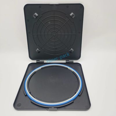 kopen 8 inch zwart enkel horizontaal wafer Shipper Match Hoop Ring voor Si Wafer 1PCS online manufacture