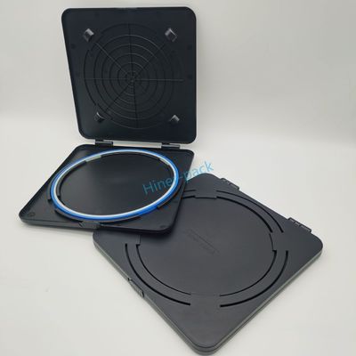 kopen 8 inch zwart vierkant enkelvoudige wafer drager bakken op maat voor gebruik in de schoonkamer online manufacture