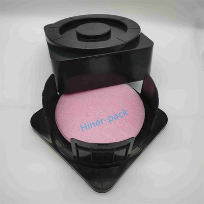 kopen Op maat gemaakte ODM 6 inch zwarte geleidende PP horizontale wafervervoerder voor de vervaardiging van halfgeleiders online manufacture