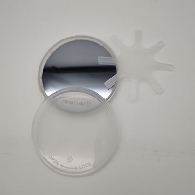 kopen Doorzichtige polypropyleen enkelvoudige waferdrager met deksel en veerbasis voor waferfab online manufacture