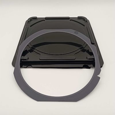 kopen Zwart plastic frame single wafer shipper met flex frame en blauwe film voor bescherming en opslag online manufacture