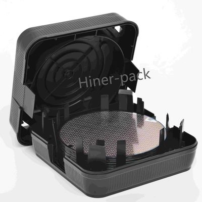 kopen 8 inch Wafer Shipping Box Zwarte Wafer Stack Boxes Antistatisch Horizontaal Gebruikt Voor Wafer Fab online manufacture