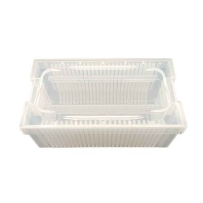 kopen 3 inch oppervlakteweerstand Multi verticale drager met ultra helder PP voor wafer verzending online manufacture
