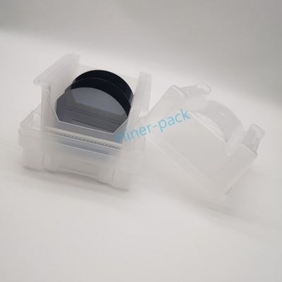 Schoon PP Wafer Shipping Box Carrier Met Cassette 4 Inch 100mm Gebruikt In Wafer Fab