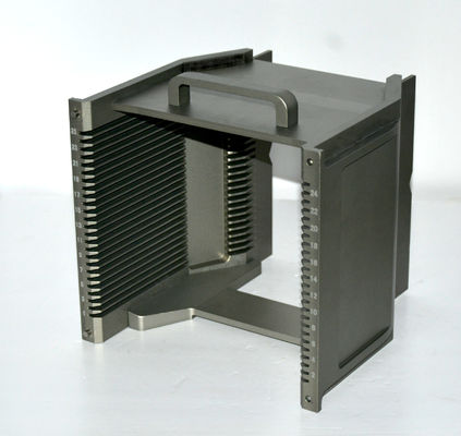 Anti-statisch 8 inch 25 slot metalen wafer cassette verticaal aluminium materiaal