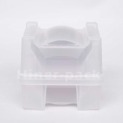 Transparante PP-materiaal Verticale stijl Waferhouder 8' Wafer Shipping Box Voor Silicium Wafer