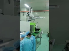 Omzet en vervoer Zwarte en kleurrijke horizontale wafervervoerder voor de schoonkamer