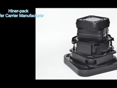 Horizontale 200 mm wafer drager blikken doos geleidende zwarte PP materiaal